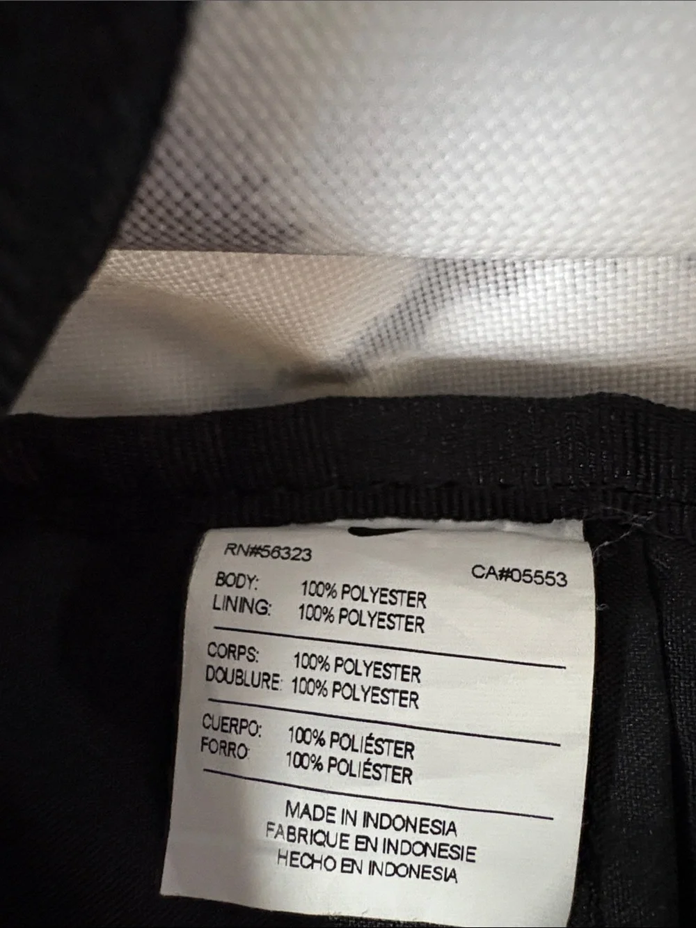 Nike Black & White Graphic Backpack with Red Swoosh